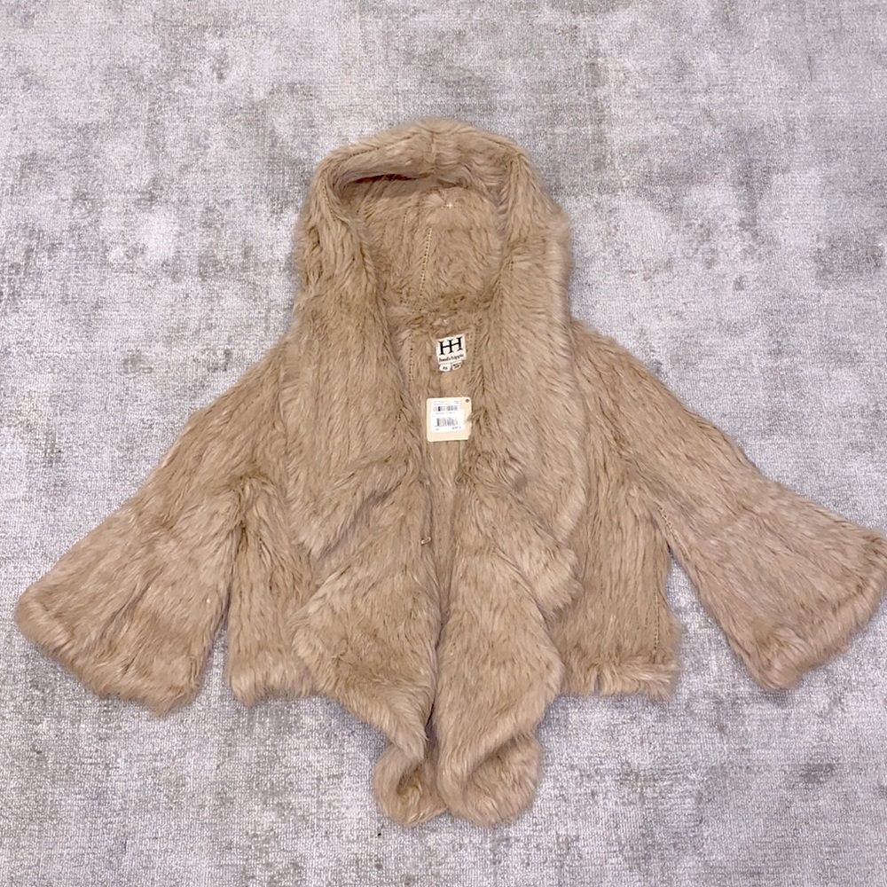 Haute Hippie hooded fur jacket